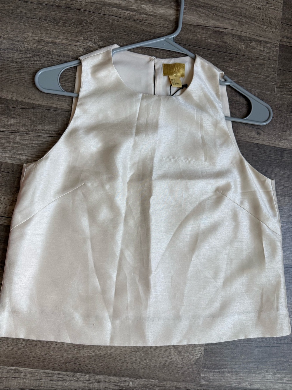 H&M Ivory Sleeveless Blouse Top Size 6 β New With Tags